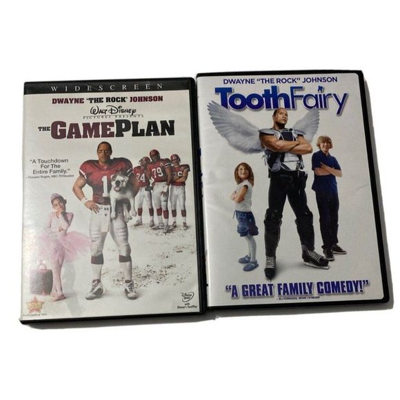 Tooth Fairy Movie  & The Game Plan_Rock Dwayne Johnson_ DVD Comedy - Picture 1 of 11